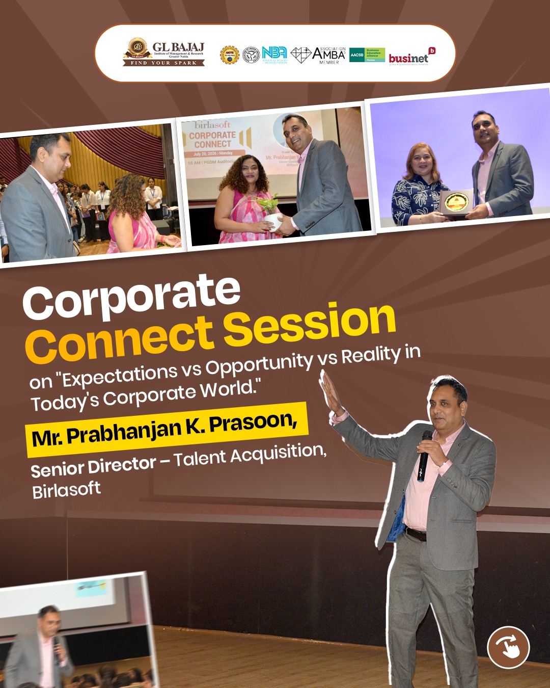 Corporate connect session with Mr Prabhanjan K Prasoon