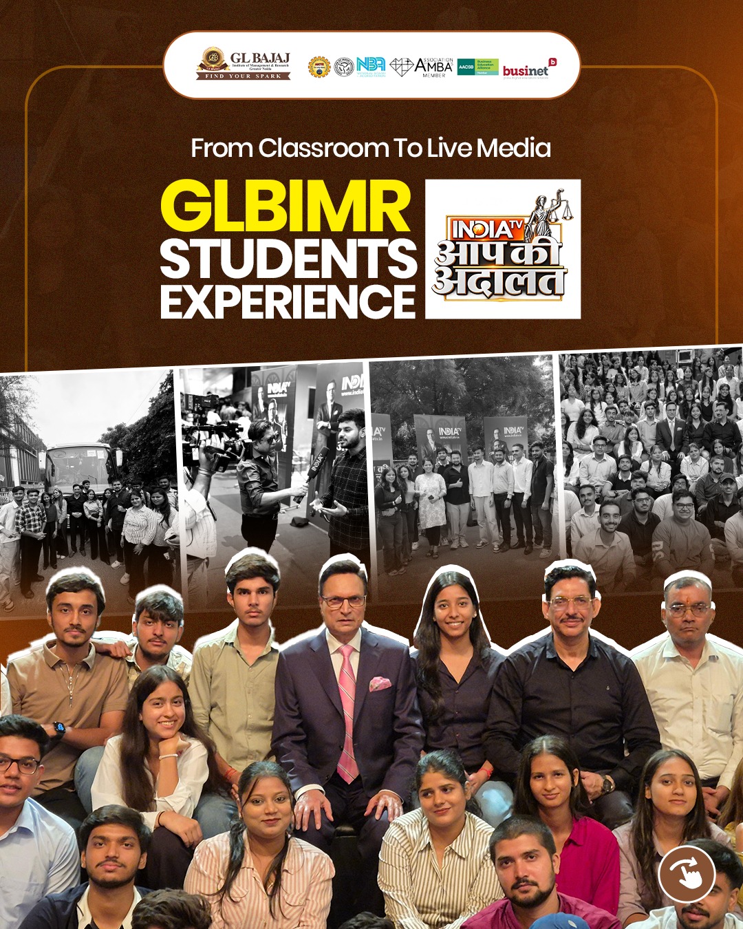 From classroom to live media visit