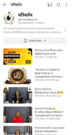 Parivartan YouTube Channel