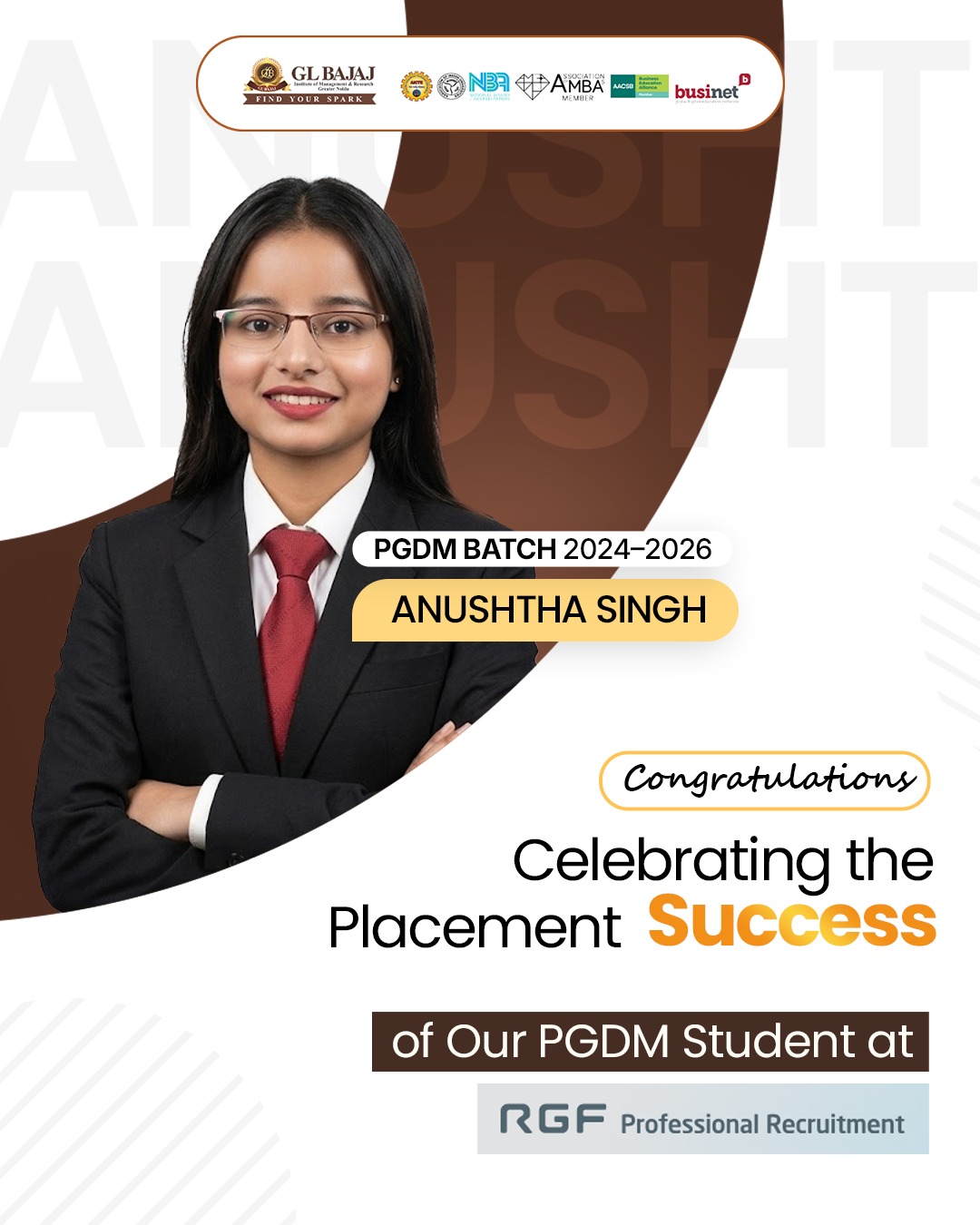 Congrats Anushtha Singh