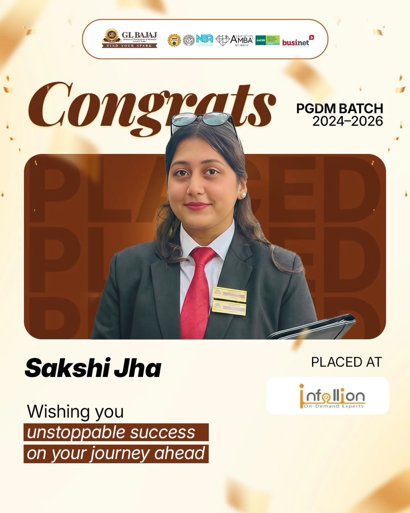 Congrats Sakshi Jha