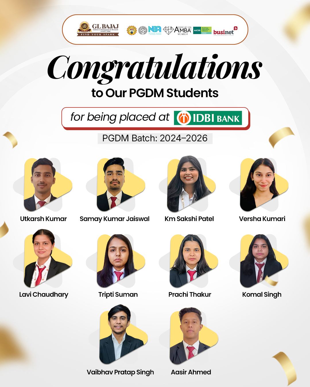 Congratulations IDBI Bank