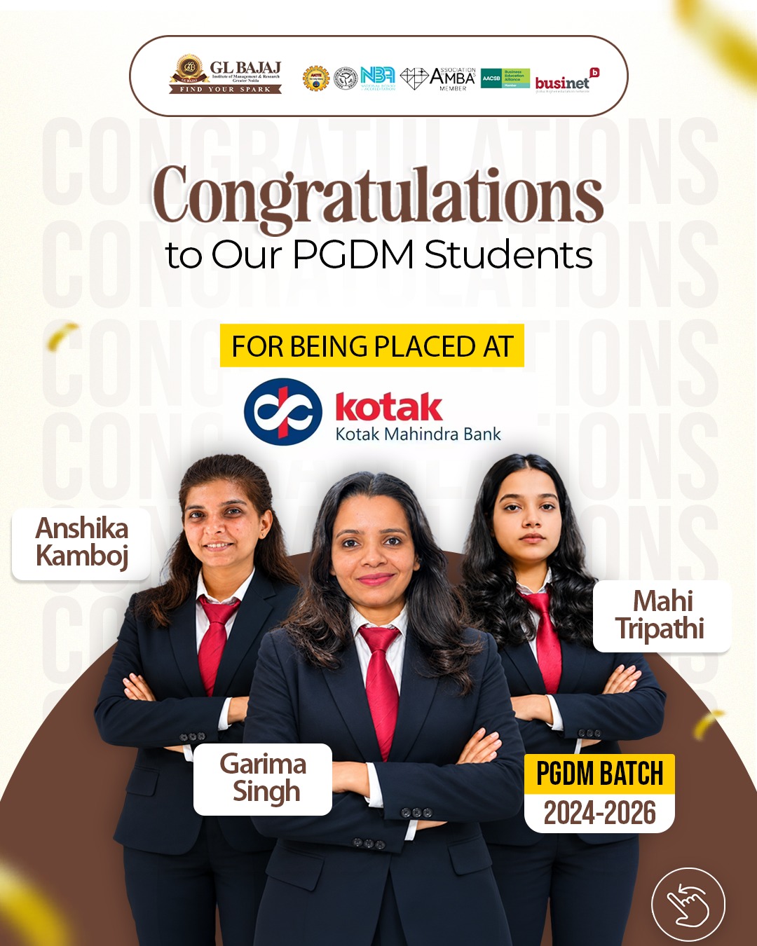 Congratulations PGDM Kotak