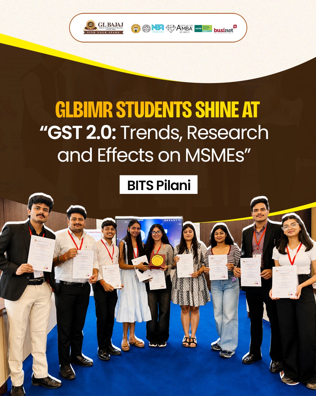 Congratulations to all 9 participating students