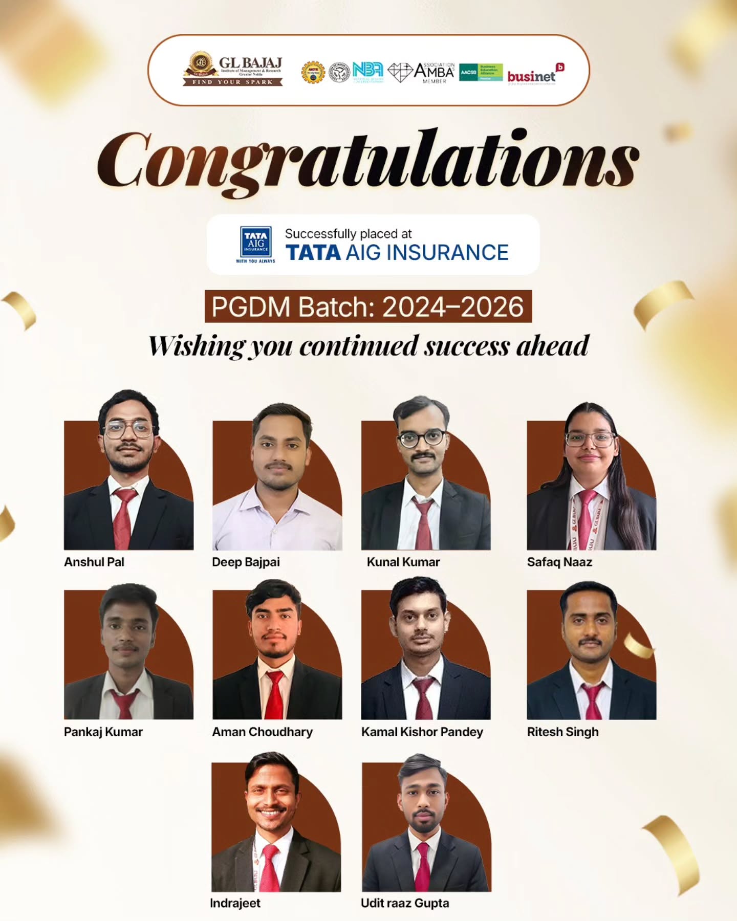 Placements at TATA AIG Insurance