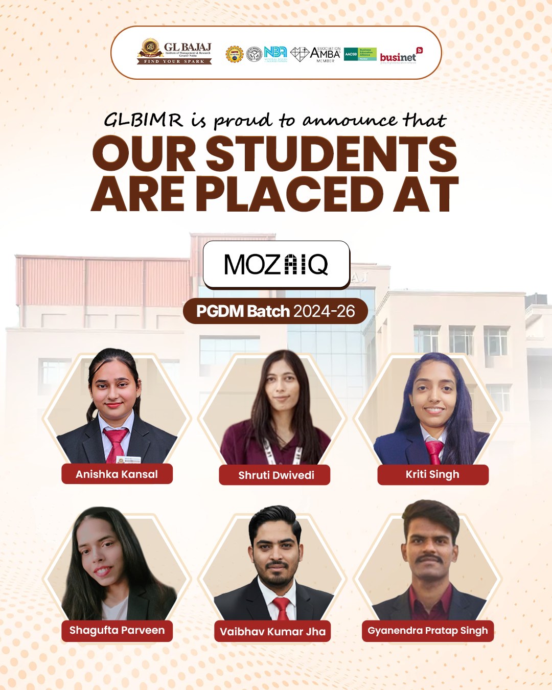 MOZAIQ Placements